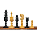 4.75” LOTUS SERIES EBONISED WOOD WEIGHTED CHESS PIECES