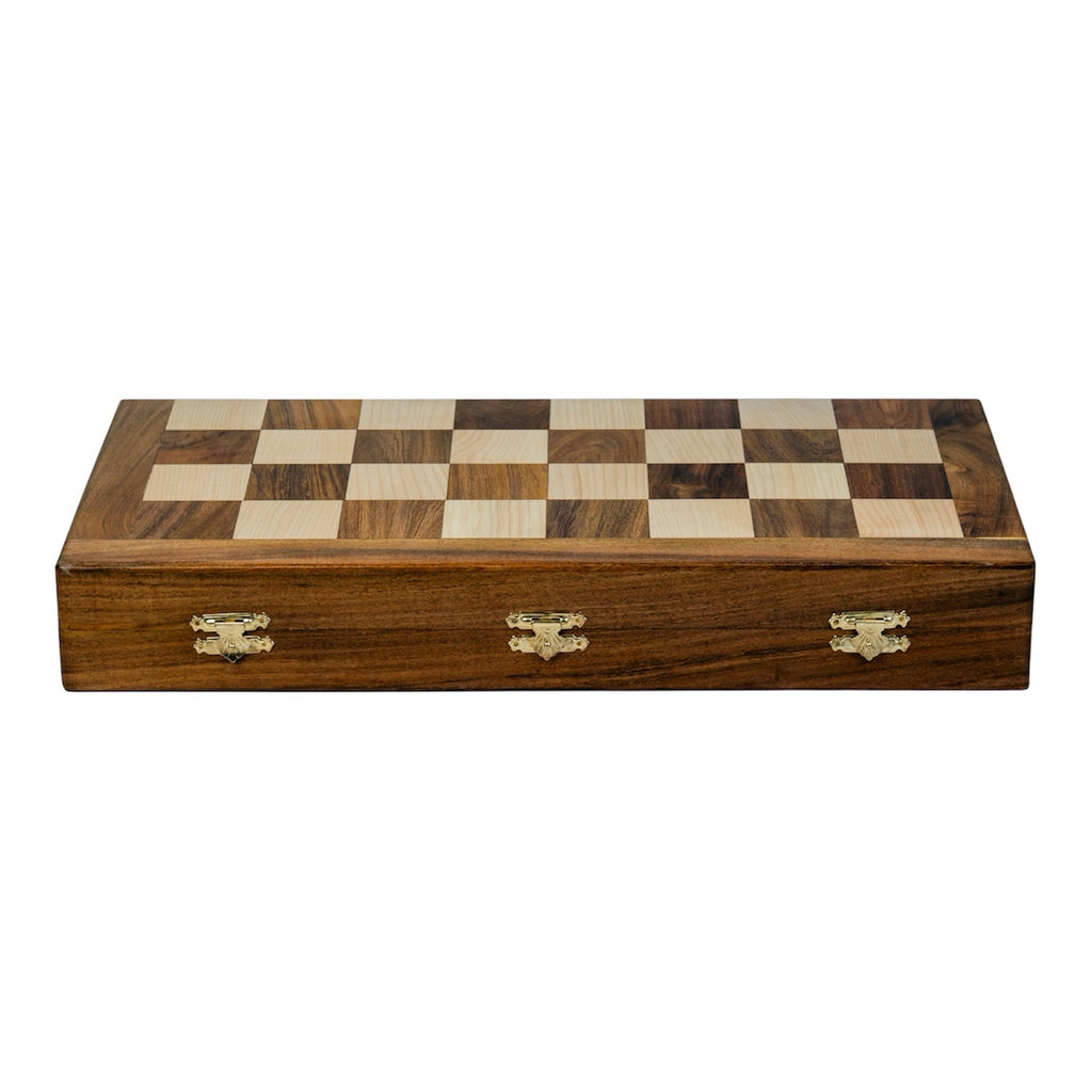 20” FOLDING TOURNAMENT CHESS BOARD AND STORAGE BOX  - 50mm Square