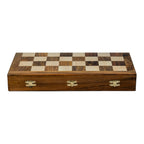 20” FOLDING TOURNAMENT CHESS BOARD AND STORAGE BOX  - 50mm Square