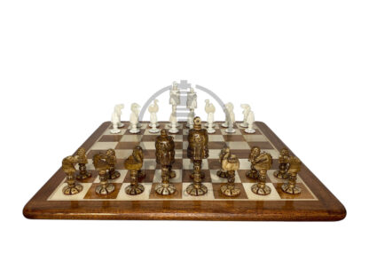 4”CAMEL BONE OWL CHESS PIECES - Image 8