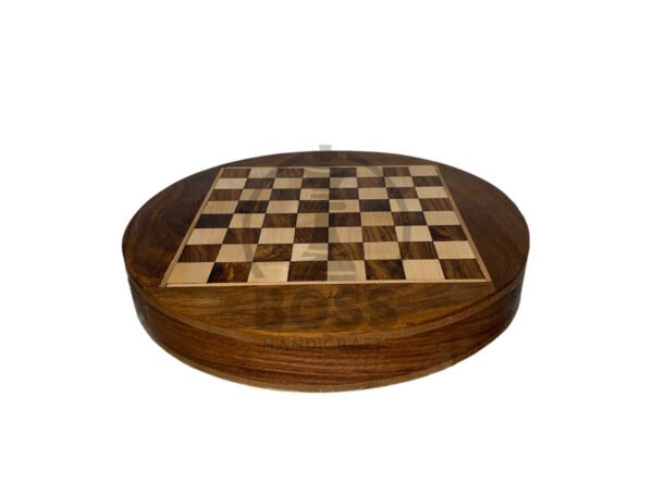 9” ROUND MAGNETIC TRAVEL CHESS SET - Image 6