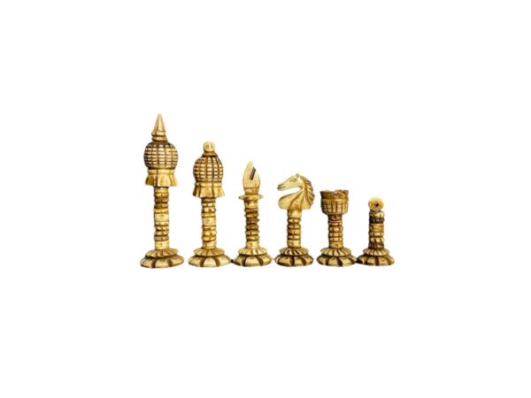 3.7” PRE-STAUNTON CAMEL BONE CHESS PIECES - Image 2