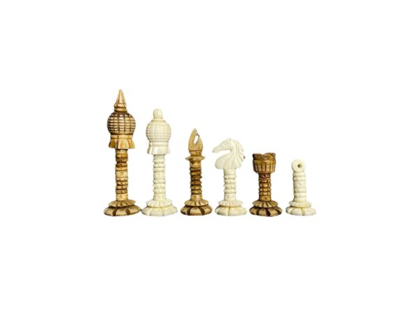 3.7” PRE-STAUNTON CAMEL BONE CHESS PIECES