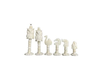 4”CAMEL BONE OWL CHESS PIECES - Image 3