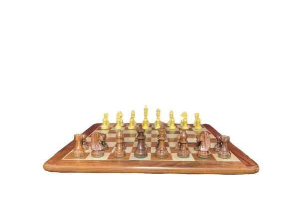 3.75” CARVED STAUNTON WEIGHTED CHESS PIECES - Image 5