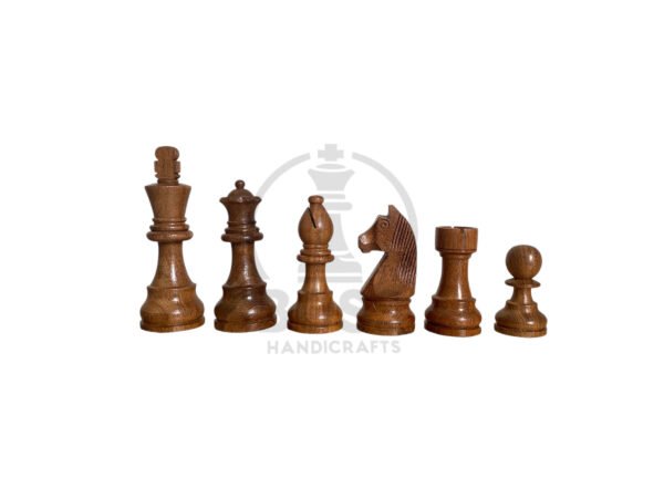 3.5” DOWN HEAD KNIGHT STAUNTON TOURNAMENT WEIGHTED CHESS PIECES - Image 2