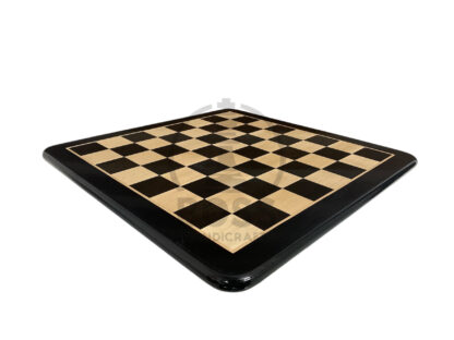 21” EBONY & MAPLE WOOD CHESSBOARD 55mm SQUARE - Image 8