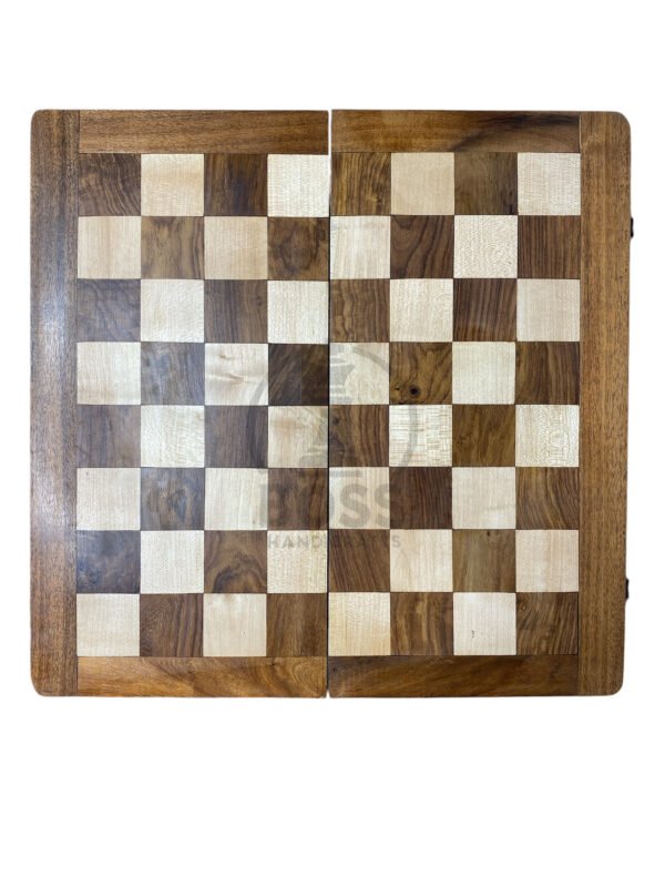 16” FOLDING CHESS BOARD AND STORAGE BOX - Image 5