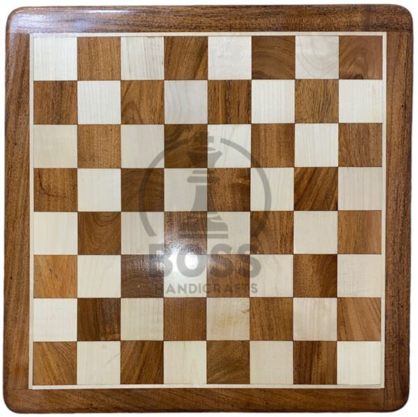 16” ROSEWOOD AND MAPLEWOOD CHESS BOARD - Image 3