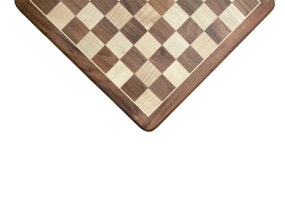 16” GOLDEN ROSEWOOD AND MAPLEWOOD CHESS BOARD 45mm SQUARE