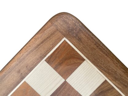 16” GOLDEN ROSEWOOD AND MAPLEWOOD CHESS BOARD 45mm SQUARE - Image 5