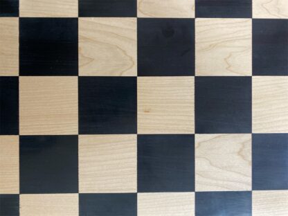 21” EBONY & MAPLE WOOD CHESSBOARD 55mm SQUARE - Image 6