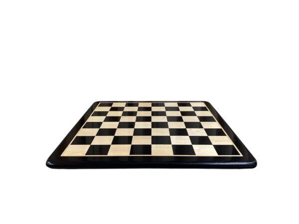 21” EBONY HIGH QUALITY CHESS BOARD 55mm SQUARE - Image 2