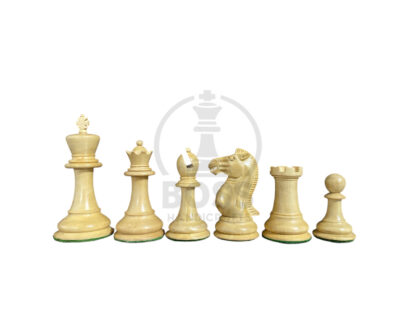 3.9” EBONY WOOD PROFESSIONAL TOURNAMENT CHESS PIECES - Image 4