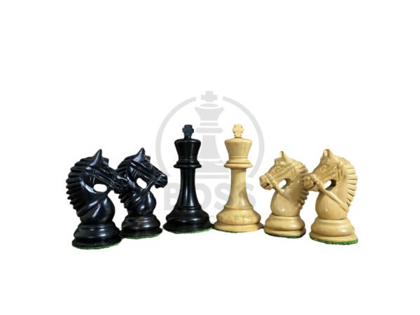 3.8” EBONY WOOD PROFESSIONAL TOURNAMENT CHESS PIECES