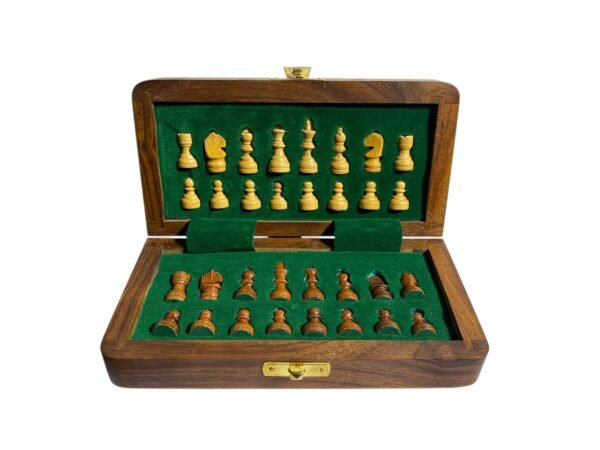 7 “ TRAVEL FOLDING MAGNETIC CHESS SET - Image 5