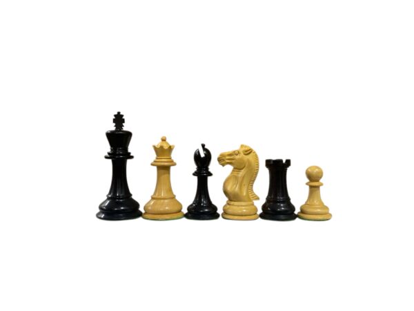 3.9” EBONY WOOD PROFESSIONAL TOURNAMENT CHESS PIECES
