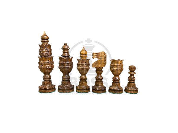 5” WEIGHTED LOTUS SERIES CHESS PIECES - Image 3