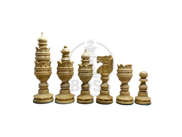 5” WEIGHTED LOTUS SERIES CHESS PIECES - Image 2