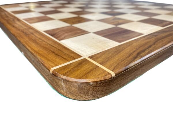 21” GOLDEN ROSEWOOD CHESS BOARD - 55mm SQUARE - Image 3