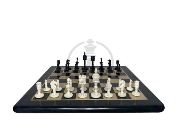 3.6” GUMAT CAMEL BONE 17” CHESS WITH EBONY WOOD CHESSBOARD - Image 13