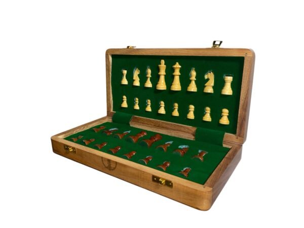 12 “ TRAVEL FOLDING MAGNETIC CHESS SET - Image 4