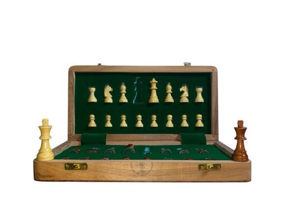 12 “ TRAVEL FOLDING MAGNETIC CHESS SET - Image 7