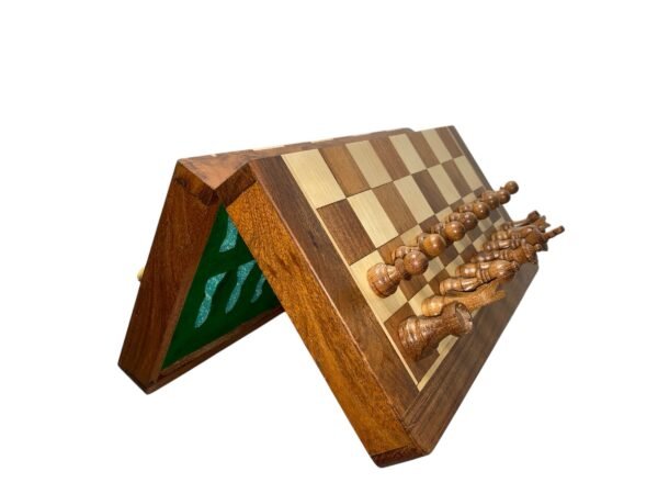 14” TRAVEL MAGNETIC FOLDABLE CHESS SET - Image 5