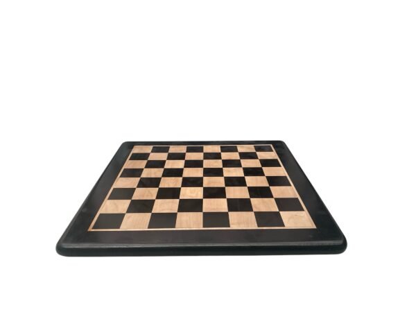 4.1” LOTUS CAMEL BONE CHESS WITH 17” EBONY WOOD CHESS COARD - Image 4