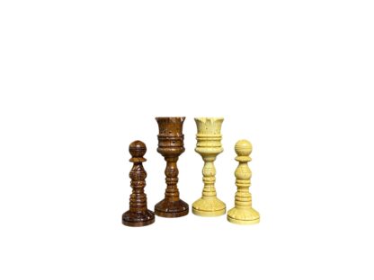 8” LOTUS CHESS PIECES WITH 21” GOLDEN ROSEWOOD CHESS BOARD - Image 15