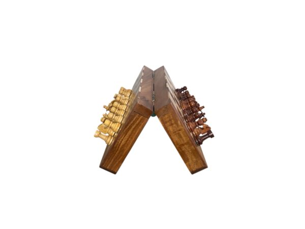 8” MAGNETIC TRAVEL CHESS SET WOODEN