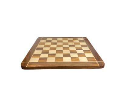 21” GOLDEN ROSEWOOD & MAPLE WOOD CHESS BOARD - 55mm SQUARE - Image 3