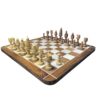 5” WEIGHTED LOTUS SERIES CHESS WITH 21” GOLDEN ROSEWOOD CHESS BOARD