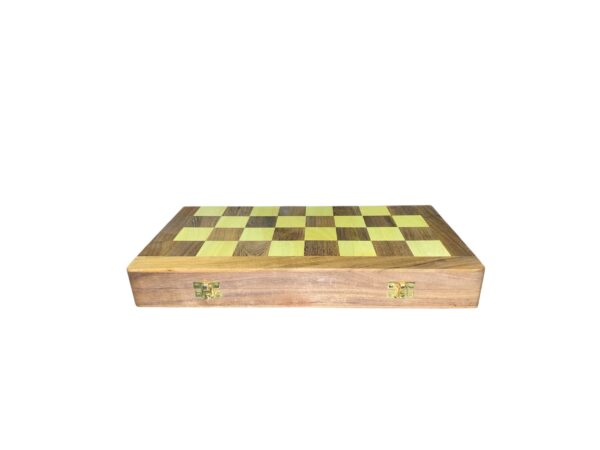 16” FOLDING CHESSBOARD & STORAGE BOX FOR CHESS PIECES UPTO 4”