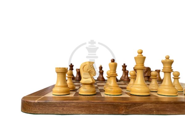 3.8” 1950s’ DUBROVNIK TRIPLE WEIGHTED CHESS PIECES - Image 9