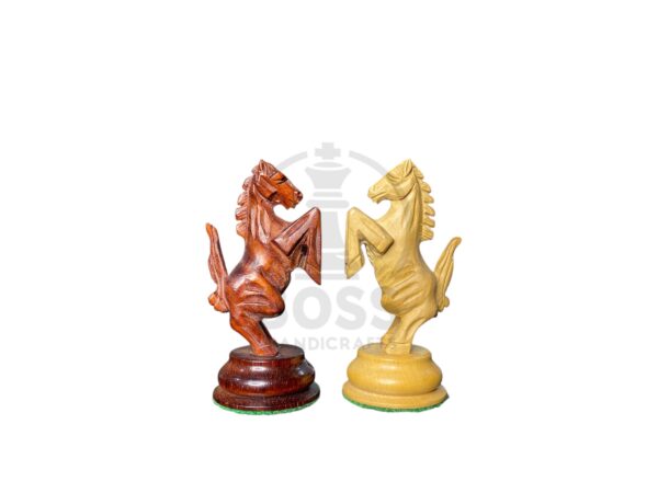 4.7” STAUNTON STANDING KNIGHT WEIGHTED CHESS PIECES WITH EXTRA QUEENS - Image 5