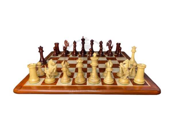 4.7” STAUNTON STANDING KNIGHT WEIGHTED CHESS PIECES WITH EXTRA QUEENS - Image 8