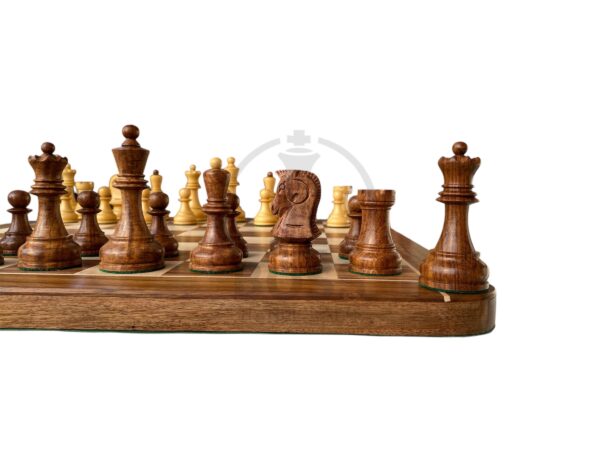 3.8” 1950s’ DUBROVNIK TRIPLE WEIGHTED CHESS PIECES - Image 11