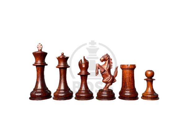 4.7” STAUNTON STANDING KNIGHT WEIGHTED CHESS PIECES WITH EXTRA QUEENS - Image 2