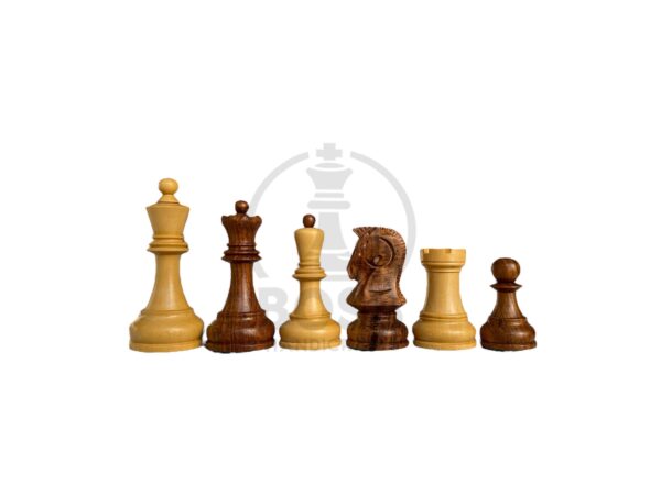 3.8” 1950s’ DUBROVNIK TRIPLE WEIGHTED CHESS PIECES - Image 2