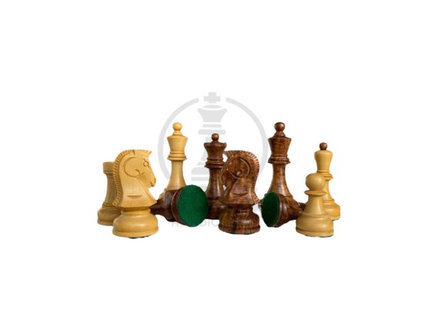 3.8” 1950s’ DUBROVNIK TRIPLE WEIGHTED CHESS PIECES - Image 3