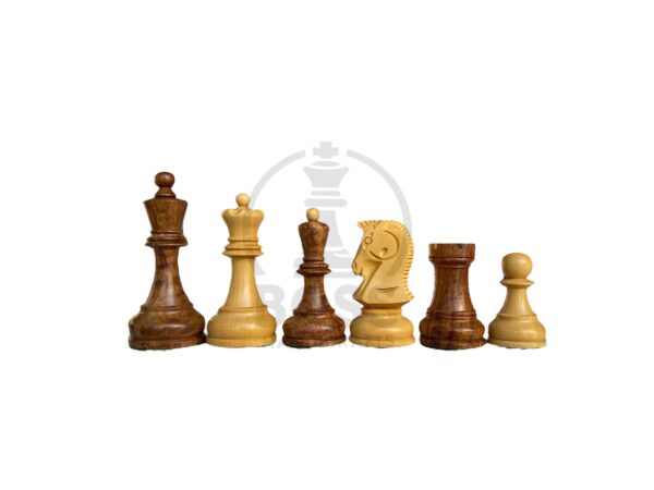 3.8” 1950s’ DUBROVNIK TRIPLE WEIGHTED CHESS PIECES - Image 6