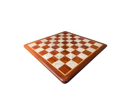 21” PADAUK (BUD) & MAPLE WOOD CHESSBOARD 55 mm SQUARE - Image 4