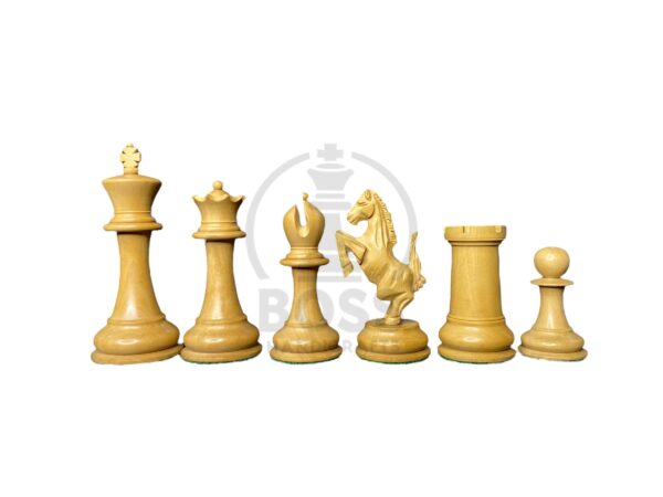 4.7” STAUNTON STANDING KNIGHT WEIGHTED CHESS PIECES WITH EXTRA QUEENS - Image 4