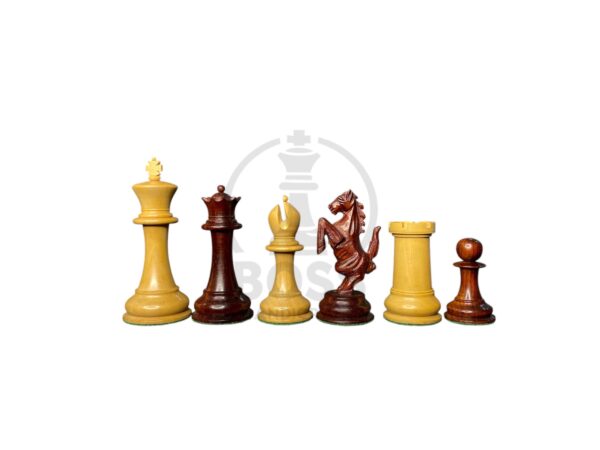 4.7” STAUNTON STANDING KNIGHT WEIGHTED CHESS PIECES WITH EXTRA QUEENS - Image 3