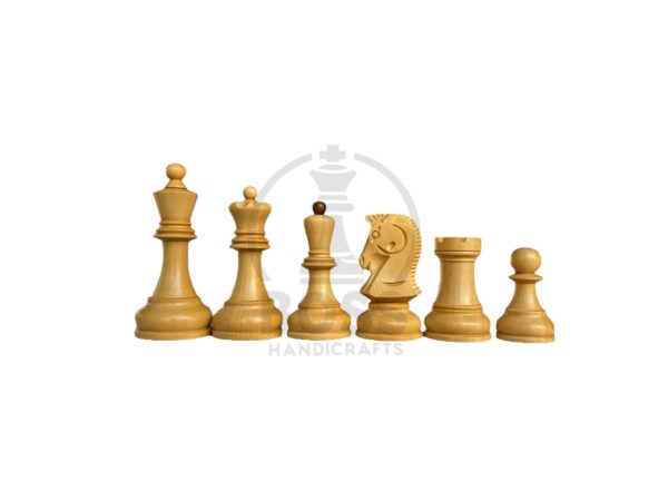3.8” 1950s’ DUBROVNIK TRIPLE WEIGHTED CHESS PIECES - Image 5