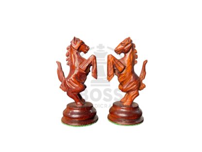 4.7” STAUNTON STANDING KNIGHT WEIGHTED CHESS PIECES WITH EXTRA QUEENS - Image 6