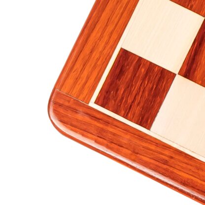 21” PADAUK (BUD) & MAPLE WOOD CHESSBOARD 55 mm SQUARE - Image 3