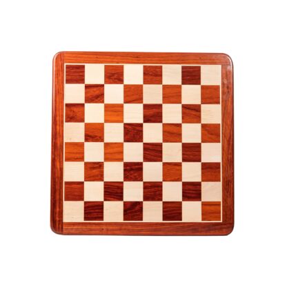 21” PADAUK (BUD) & MAPLE WOOD CHESSBOARD 55 mm SQUARE - Image 2