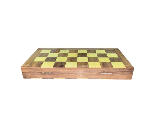 16” FOLDING CHESSBOARD & STORAGE BOX FOR CHESS PIECES UPTO 4” - Image 2